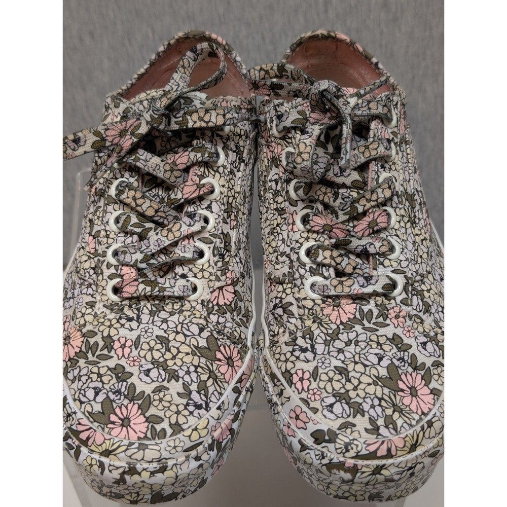 Vans Women’s Authentic All Over Print Mono Floral Low Top Sneaker Shoes Size 7 - Picture 3 of 9